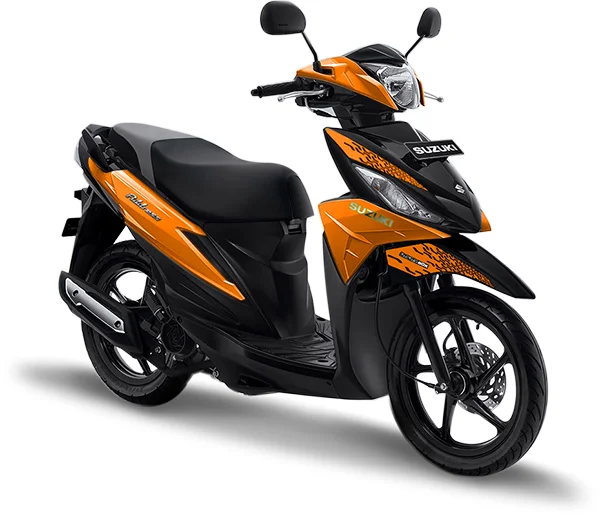 Suzuki Address Playful Hitam Oren