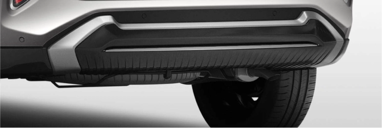 Rear Skid Plate (Black + Chrome)