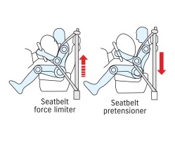 Pretensioner Front Seat Belt