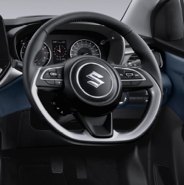 Steering Wheel with Leather Cover, Audio Switch Control & Bluetooth Connection