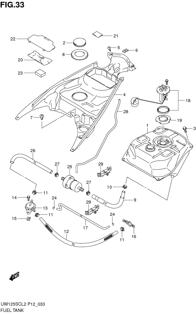 suzuki hayate petrol tank lock