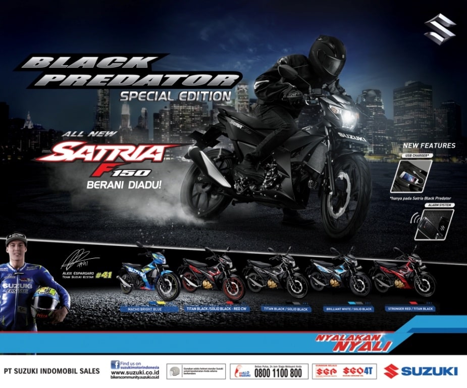 Suzuki All New Satria F150 Black Predator Special Edition