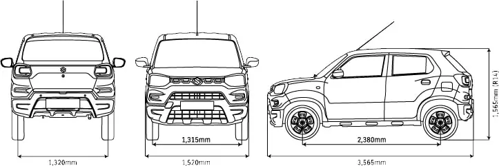 Suzuki S-Presso Dimension