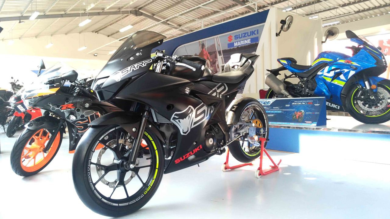 Motor Modifikasi Suzuki di Jakarta Fair Kemayoran 2017 